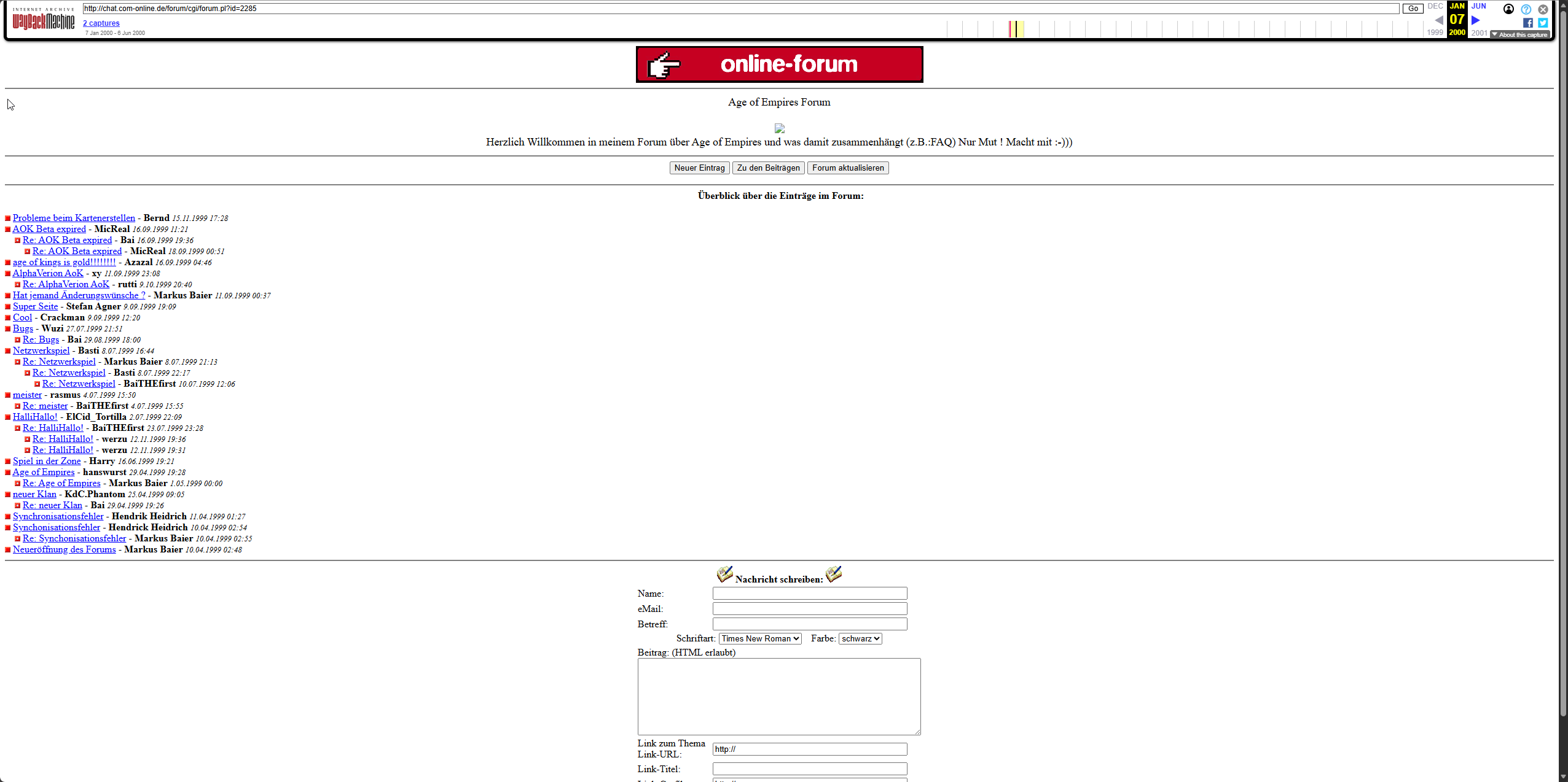 Forum für Age of Empires